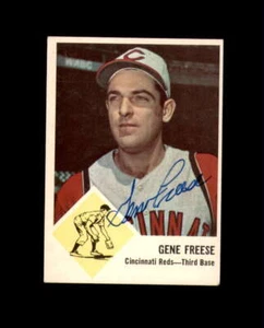 Gene Freese Signed 1963 Fleer Cincinnati Reds Autographed - Picture 1 of 2