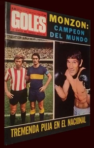 CARLOS MONZÓN CAMPEÓN DEL MUNDO - Revista Goles Original # 1140 Argentina 1970 - Imagen 1 de 1