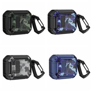 Camouflage Earphone Case Cover For Apple Airpods Pro 2 3 Shockproof w/Ring Clip - Picture 1 of 28