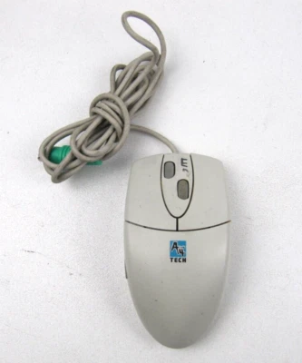 A4Tech Mouse Wired Corded PS/2 PS2 Scroll Wheel Trackball Beige WWW-23 Retro - Image 1 of 4