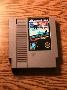 PRO WRESTLING (Nintendo NES, 1986) Authentic Tested Very CLEAN - Picture 1 of 5