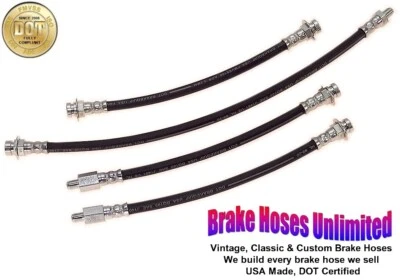 КОМПЛЕКТ ТОРМОЗНЫХ ШЛАНГОВ Lincoln Continental Mark III 1958 Поздний - После сборки 1-3-1958 - Изображение 1 из 2