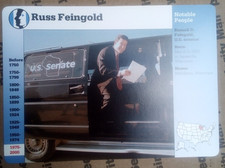 Russ Feingold (Notable People) Groiler STORY OF AMERICA Card #128-2 vintage Rare
