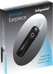 Infapower Bluetooth Earpiece Handsfree Call X303 Black Discreet - Picture 1 of 2