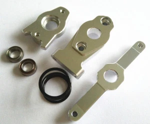 Aluminum Steering Assembly For Traxxas 1/16 MINI REVO SUMMIT SLASH 7043 Silver - Picture 1 of 1