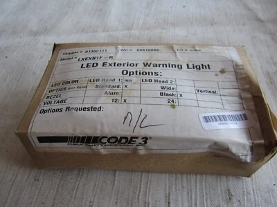 Code 3 Public Safety Equipment LED Exterior Warning Light LXEXB1F-R - Image 1 of 4