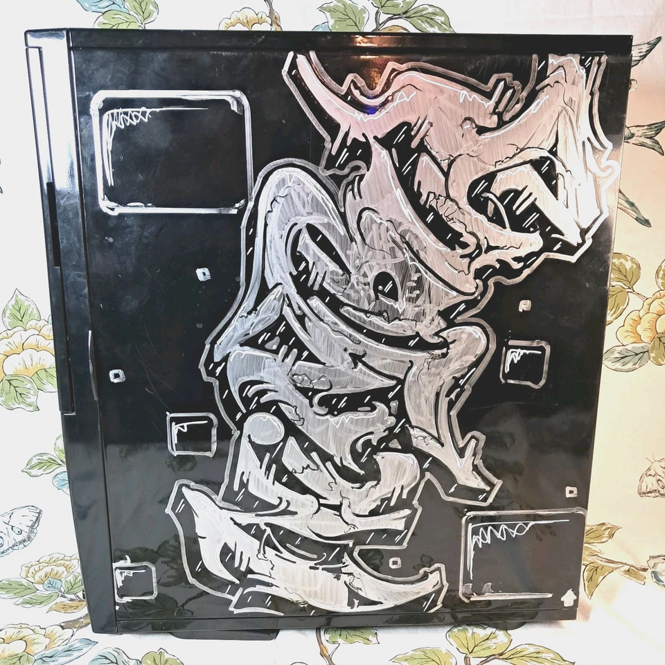 Ultra Aluminus Mid Tower PC Case Only *Custom Art Graphic* Legacy Build Chassis - Image 1 of 4