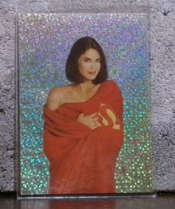 CARD STRAIGHT FROM PACK TO PENNY SLEEVE TERI HATCHER LOIS & CLARK ART JULIE BELL