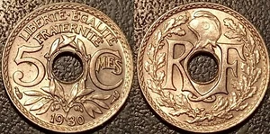 France - III Republic - 5 Cents Lindauer 1930 Extremely fine! F.122/13 - Picture 1 of 1