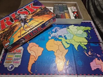 1998 Risk Board Game by Parker Brothers Complete in Very Good Cond  - Image 1 of 4