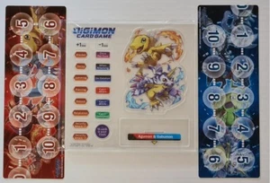 Agumon & Gabumon Acrylic Sheet + Memory Gauges 2x Digimon Gift Box 2022 - Picture 1 of 1