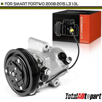 Compresor de aire acondicionado con embrague para Smart Fortwo 2008 2009-2015 L3 1,0 L 1322300011 Foto 1 de 4