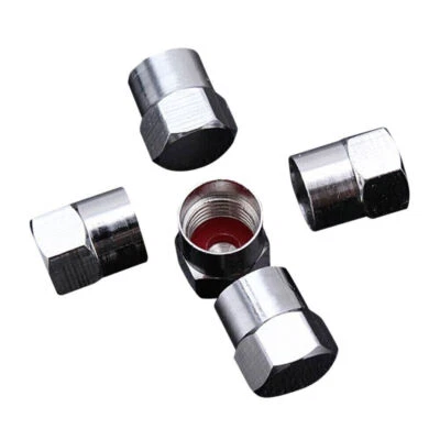 5x Universal Stainless Steel Truck Car Wheel Tire Air Valve Stem Cap Screw Cover - Image 1 of 4