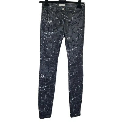 Balenciaga abstract print coated skinny jeans. 28" Waist Bnwt - designer  - Image 1 of 4