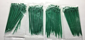 200 Cable Zip Ties 6" Inch Wire Green Nylon Garden UV Resistance Self Locking - Picture 1 of 3