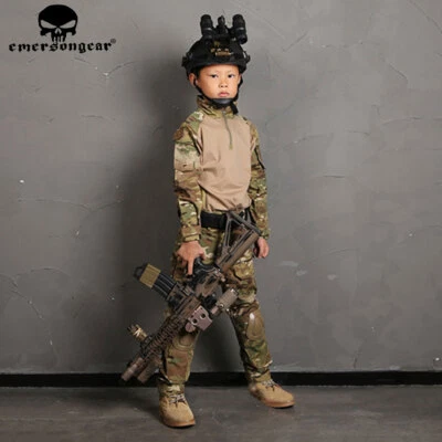 Emerson Tactical G3 BDU Uniforme de Asalto Infantil Niños Camisa y Pantalones Traje 6Y-12Y EE. UU. Foto 1 de 4