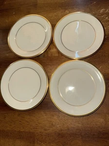 Set Of 4 Lenox Fine China "Eternal" Bread Plates Active Pattern Since 1965 EC - Picture 1 of 9