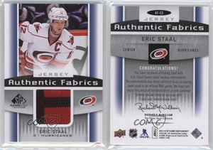 2013-14 SP Game Used Edition Authentic Fabrics Jerseys Eric Staal #AF-ES