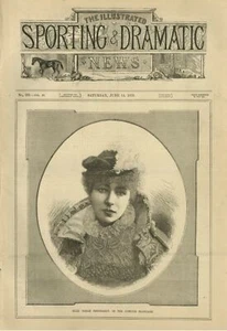 FRANZÖSISCHE SCHÖNHEITSTHEATERSCHAUSPIELERIN MLLE SARAH BERNHARDT VON DER KOMÖDIE FRANCAISE - Bild 1 von 1