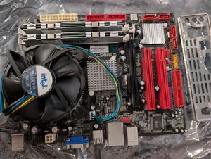 Biostar G41-M7 Motherboard Intel G41 775 Core 2 Duo 1.86GHZ 4GB DDR2 combo - Picture 1 of 3
