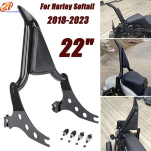 Schienale passeggero nero rimovibile Sissybar per Harley Sport Glide Low Rider - Foto 1 di 8