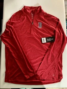 Boston Red Sox MLB 47 Brand Red Shirt Adult Size Large LS Wicking - NWT Reg. $85 - Picture 1 of 9