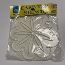 Vintage 1977 McCormick cake mate Cakemate Flower design baking tool stencil