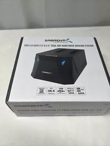 Sabrent USB 3.0 SATA 2.5” & 3.5” Dual Bay Hard Drive Docking Station - Picture 1 of 8