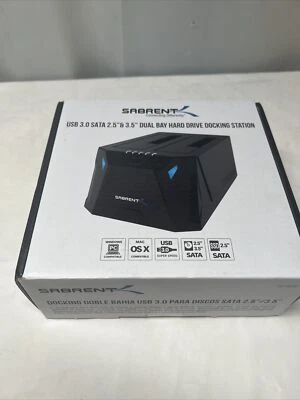 Sabrent USB 3.0 SATA 2.5” & 3.5” Dual Bay Hard Drive Docking Station - Image 1 of 4