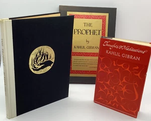 Gibran, Kahlil The Prophet 1973 W/ Slipcover & Thoughts & Meditations 1973. - Imagen 1 de 12