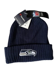 Herren Fanatics NFL Beanie Navy Seattle Seahawks Core Fundamental Bündchen Strickmütze - Bild 1 von 5