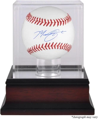 Max Scherzer Washington Signed Baseball & Mahogany Display Case - Image 1 of 2