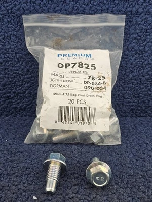 (QTY 20) Premium Guard DP7825 Oil Pan Drain Plug Fits 1992-1996 Chevrolet Camaro - Image 1 of 4