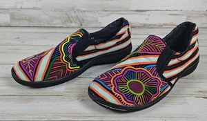 Zapatos planos sin cordones MOLAS4U coloridos Kuna Molas Art veganos para mujer talla US7.5/EU38 - Imagen 1 de 10