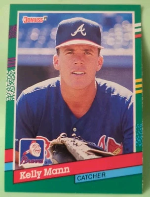 1991 Donruss - Kelly Mann - Atlanta Braves #736 - Image 1 of 2