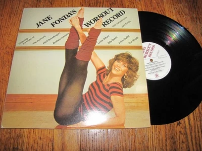 JANE FONDA - JANE FONDA'S WORKOUT RECORD - COLUMBIA RECORDS DOUBLE LP - Image 1 of 2