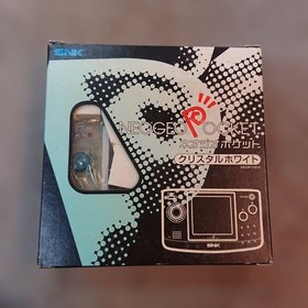 SNK Neo Geo Pocket Crystal White Console New Unused Japan