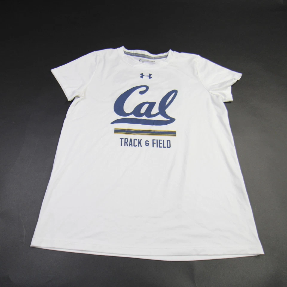 California Golden Bears Under Armour Short Sleeve Shirt Women's White Used - Image 1 of 1