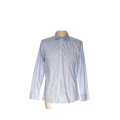 男式 Vince Camuto 蓝色条纹正装衬衫 - 17 码 — 第 1/4 张图片