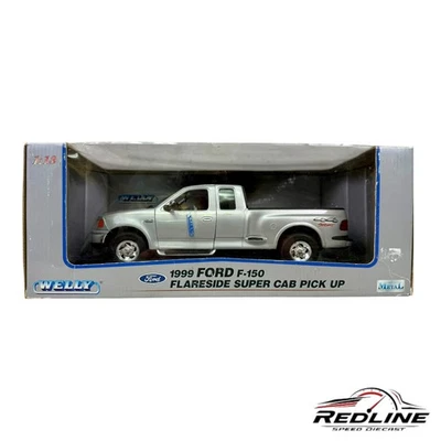 Welly - Silver 1999 Ford F-150 Flareside Supercab Pickup - 1:18 Scale Diecast  - Image 1 of 4