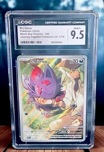 Pokemon N’s Zorua #189 Pokemon Center Black Star Promo/CGC 9.5/Journey Together  - Picture 1 of 4