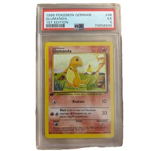 GLUMANDA 1999 First Edition Pokemon German #46 PSA 5 BASIC Pokemon 46/102 🚨 - Picture 1 of 2