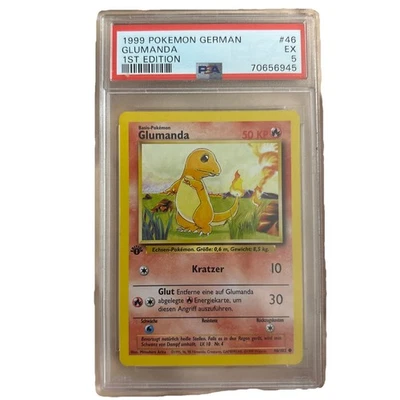 GLUMANDA 1999 First Edition Pokemon German #46 PSA 5 BASIC Pokemon 46/102 🚨 - Image 1 of 2