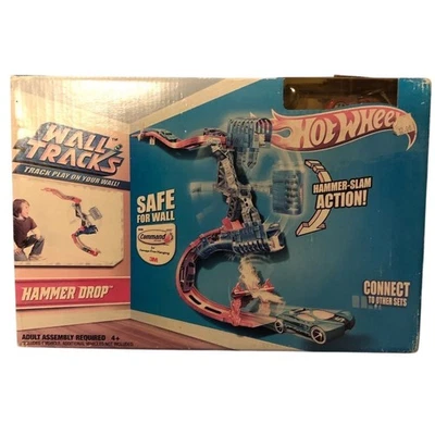 Hot Wheels Wall Tracks Hammer Drop Track Set - Unopened Faded Box - Image 1 of 2