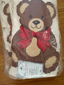 NOS Lot of 20 Vtg Cannon Towels Teddy Bears Brown Bath Hand Wash Guest - Picture 1 of 2
