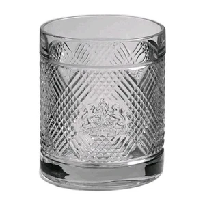 Vintage Ralph Lauren Safari Lion Crest Whiskey Glass Double Old Fashioned Exc - Picture 1 of 7