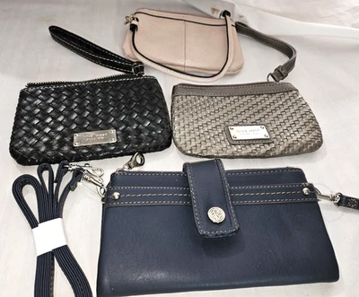 Lote de 4 piezas de muñecas y billeteras - Reliquia, Nine West & Wilson Foto 1 de 4