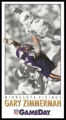 1992 GameDay #136 Gary Zimmerman Minnesota Vikings - Image 1 of 2