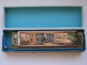 BANDMASTER DELUXE CHROMATIC HARMONICA W BOX - Picture 1 of 2