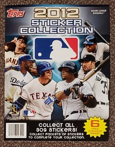 Colección de libros de colección de calcomanías de béisbol Topps Major League 24x 2012 y 1 caja de exhibición - Imagen 1 de 4